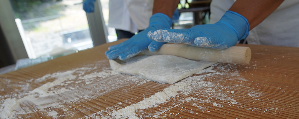 手打ちうどんの写真